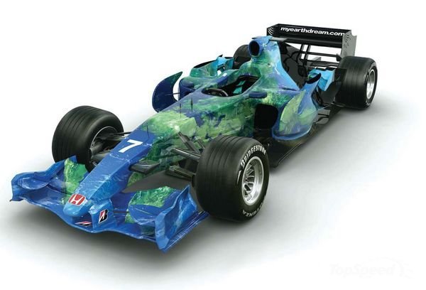 Honda Environmental Car Wrap Promoting F1 Green Credentials
